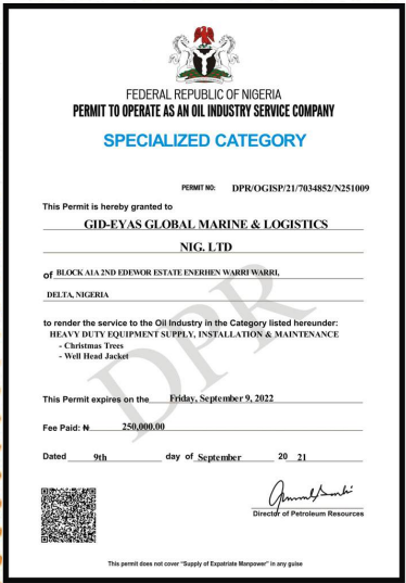 Permit to Operate 2
